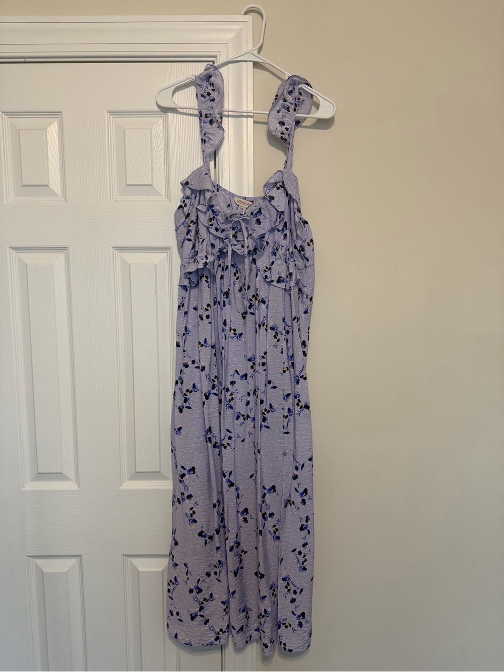 Destination Maternity Lavender Floral Midi Dress